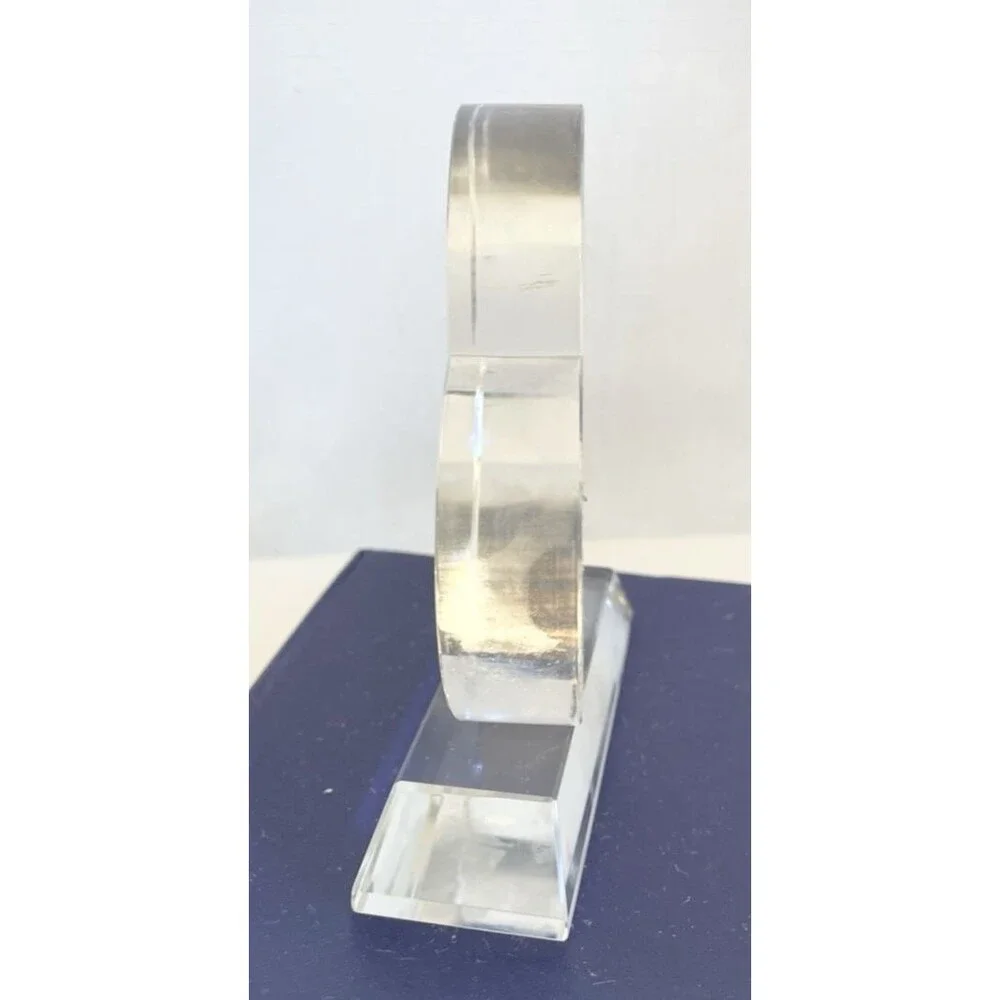 Optical Crystal HEART Blank Paperweight Award Business Logo Sport NOT ENGRAVED